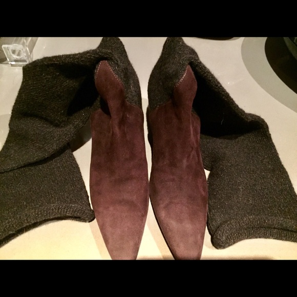 WALTER STEIGER - SUEDE & WOOL BOOTS - Picture 1 of 7